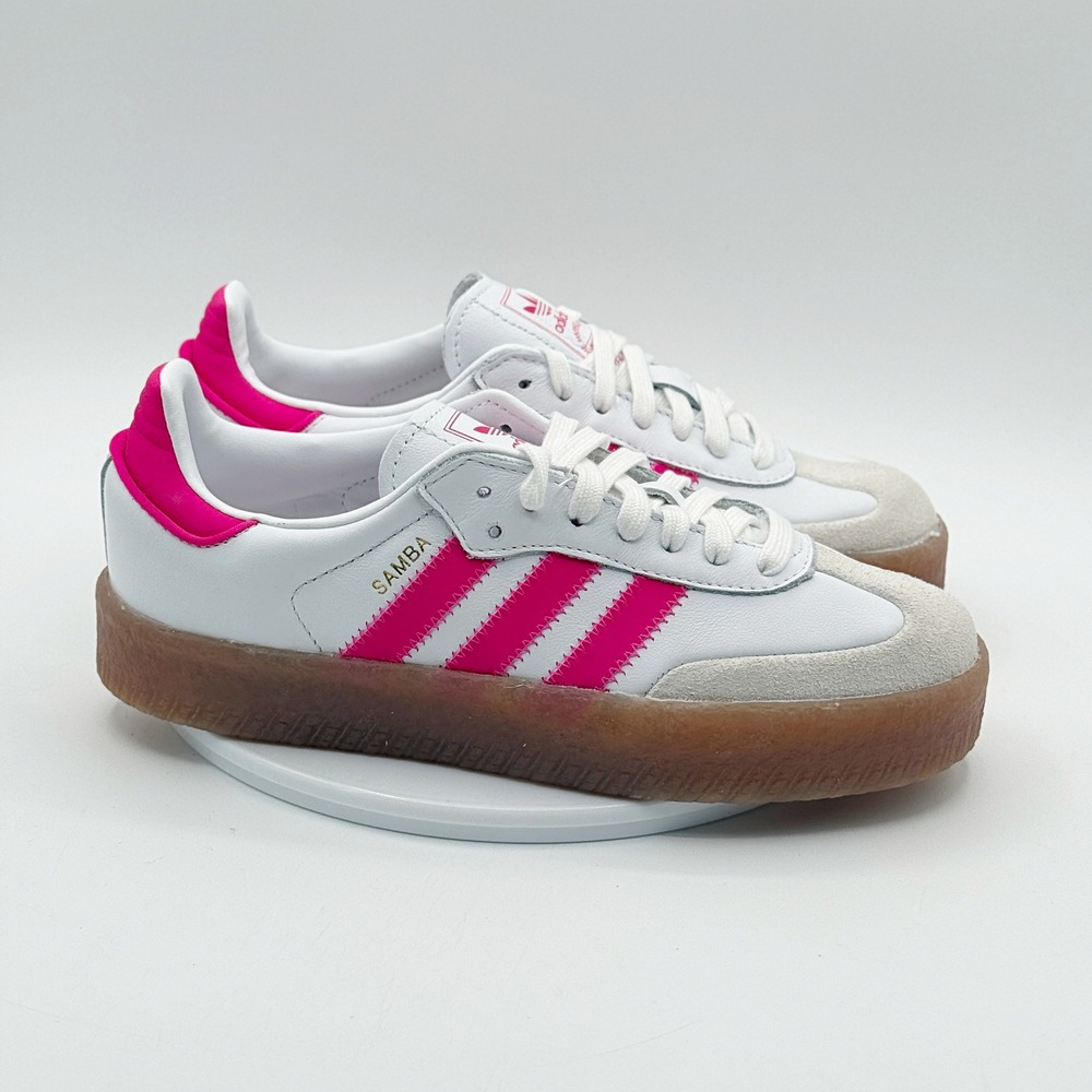 Adidas Sambae J 'White Pink Gum' / Size 7 Y, fits Womens 8 / JP9532, New